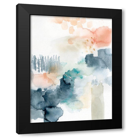 Spring Veil II Black Modern Wood Framed Art Print by Barnes, Victoria