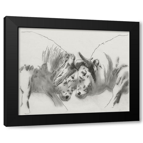 Dust Up I Black Modern Wood Framed Art Print by Green, Jacob