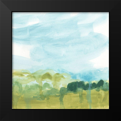 Landscape Flow II Black Modern Wood Framed Art Print by Vess, June Erica