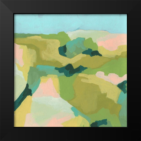 Valley Facets I Black Modern Wood Framed Art Print by Vess, June Erica