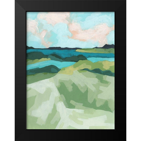 River Prism II Black Modern Wood Framed Art Print by Vess, June Erica