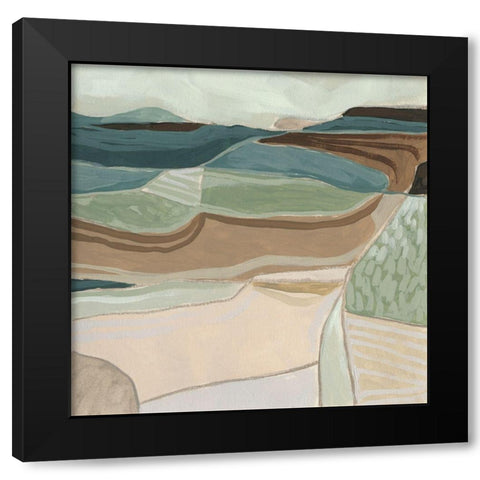 Idlewilde II Black Modern Wood Framed Art Print with Double Matting by Vess, June Erica