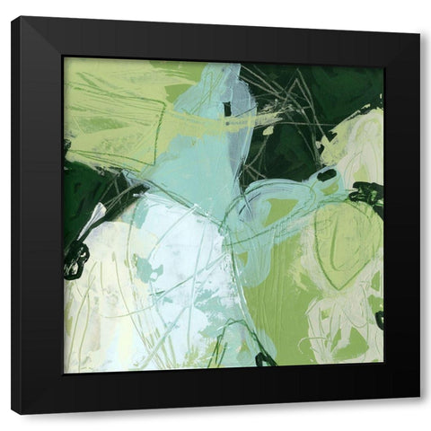 Verdant Vortex II Black Modern Wood Framed Art Print with Double Matting by Vess, June Erica