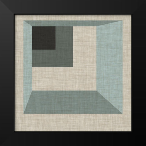 Custom Geometric Perspective I Black Modern Wood Framed Art Print by Vess, June Erica