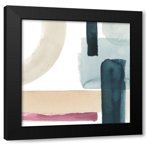 Custom Moderne II Black Modern Wood Framed Art Print with Double Matting by Popp, Grace