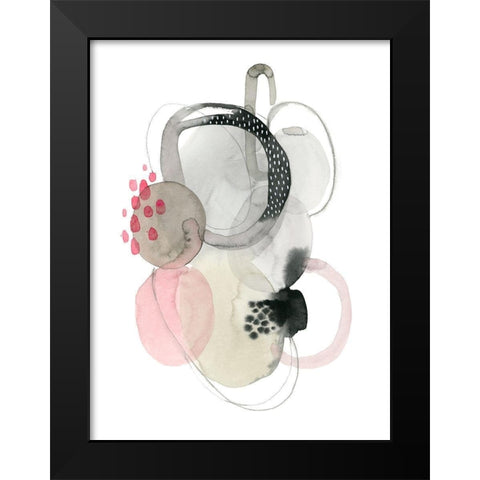 Strawberry Punch I Black Modern Wood Framed Art Print by Popp, Grace