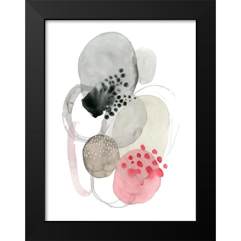Strawberry Punch II Black Modern Wood Framed Art Print by Popp, Grace