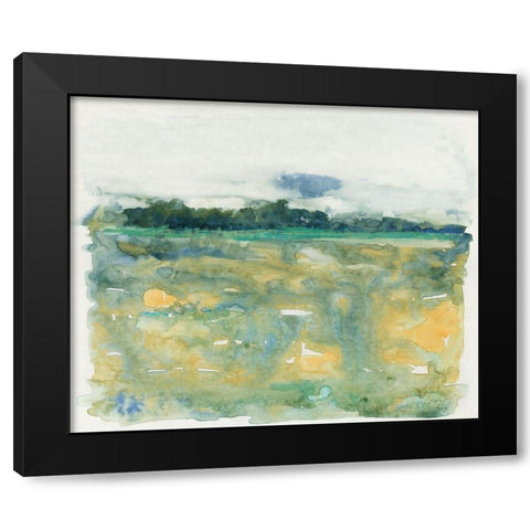 Flowing Landscape II Black Modern Wood Framed Art Print with Double Matting by OToole, Tim