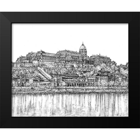 European Vacation in BandW III Black Modern Wood Framed Art Print by Wang, Melissa