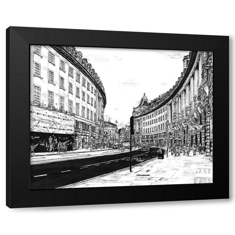 European Vacation in BandW IV Black Modern Wood Framed Art Print with Double Matting by Wang, Melissa