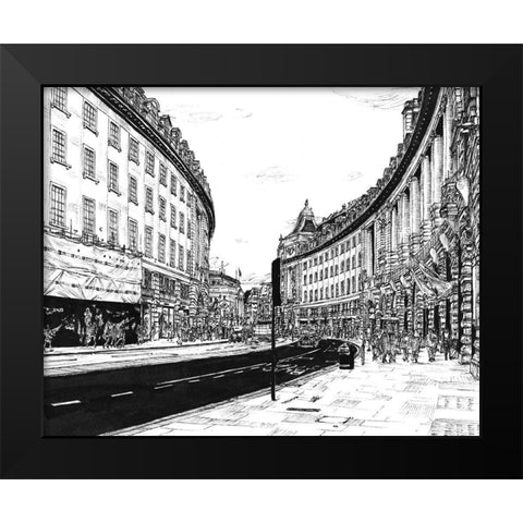 European Vacation in BandW IV Black Modern Wood Framed Art Print by Wang, Melissa