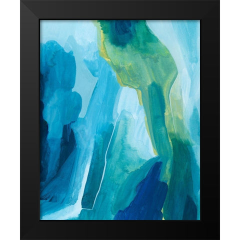 Aerial Island II Black Modern Wood Framed Art Print by Popp, Grace