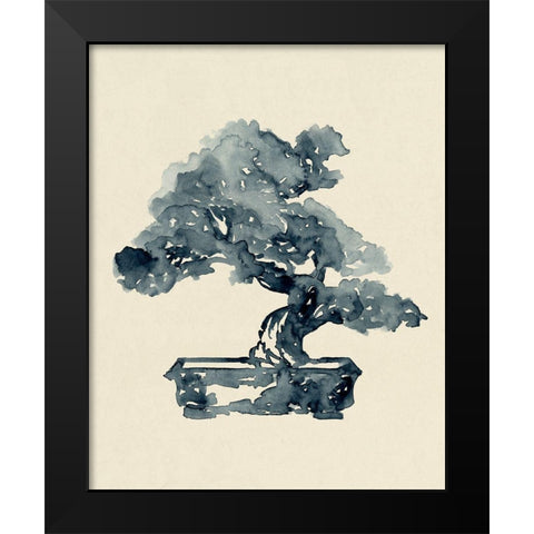 Indigo Bonsai II Black Modern Wood Framed Art Print by Green, Jacob