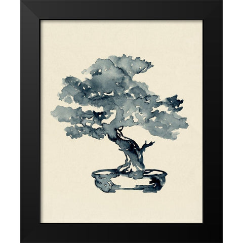 Indigo Bonsai III Black Modern Wood Framed Art Print by Green, Jacob