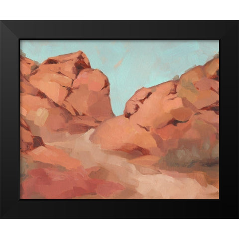 Red Rocks View I Black Modern Wood Framed Art Print by Green, Jacob