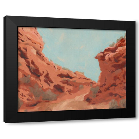 Red Rocks View II Black Modern Wood Framed Art Print with Double Matting by Green, Jacob