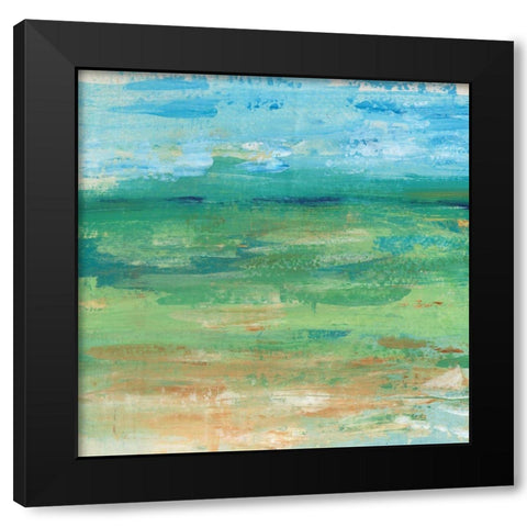 Spring Green Pasture II Black Modern Wood Framed Art Print with Double Matting by OToole, Tim