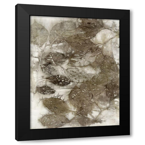 Dogwood Leaves I Black Modern Wood Framed Art Print by Phillips, Kathryn