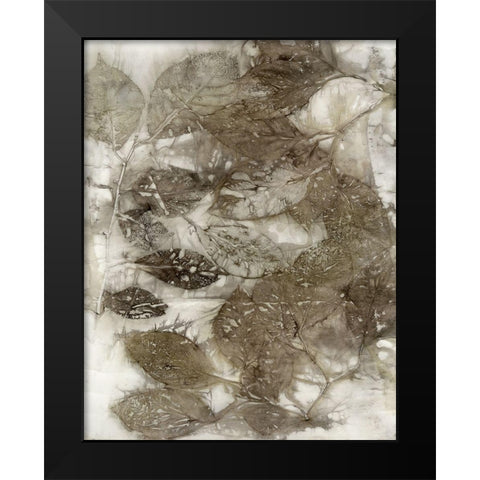 Dogwood Leaves I Black Modern Wood Framed Art Print by Phillips, Kathryn