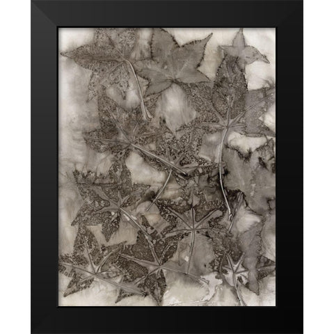 Sweet Gum Leaves Black Modern Wood Framed Art Print by Phillips, Kathryn