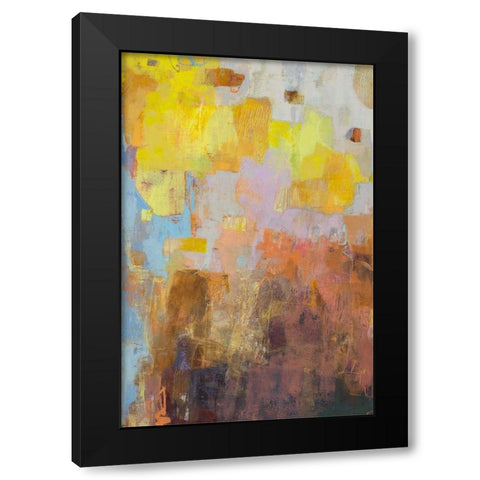 Mazed Black Modern Wood Framed Art Print with Double Matting by Jachimiec, Sue