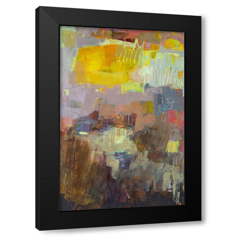 Laud Black Modern Wood Framed Art Print by Jachimiec, Sue