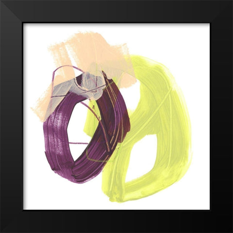 Convex Motion IV Black Modern Wood Framed Art Print by Vess, June Erica