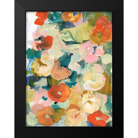 Country Flowers II Black Modern Wood Framed Art Print by Fuchs, Jodi