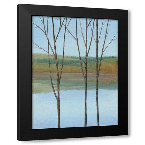 Between Water I Black Modern Wood Framed Art Print with Double Matting by OToole, Tim