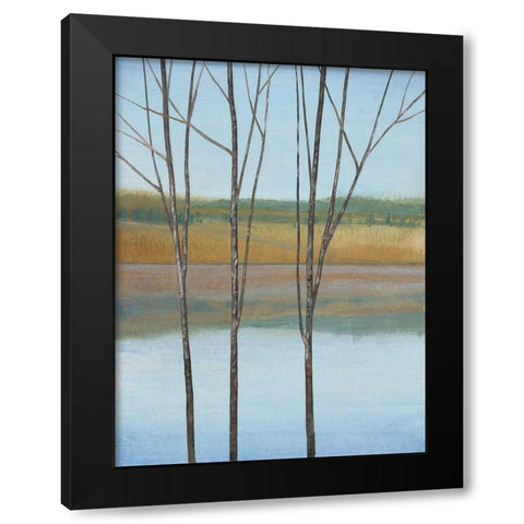 Between Water II Black Modern Wood Framed Art Print by OToole, Tim