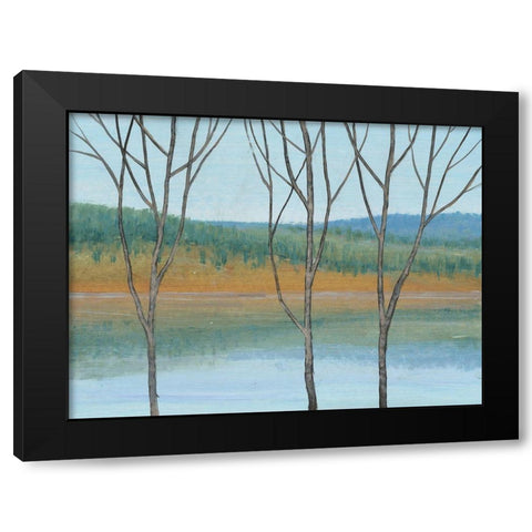 Between Water III Black Modern Wood Framed Art Print with Double Matting by OToole, Tim