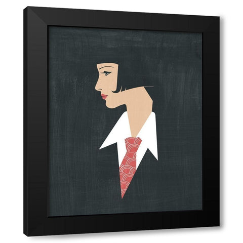 Golden Age Gals III Black Modern Wood Framed Art Print by Popp, Grace