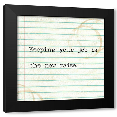Office Snark III Black Modern Wood Framed Art Print with Double Matting by Studio W