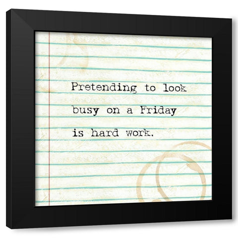 Office Snark IV Black Modern Wood Framed Art Print by Studio W