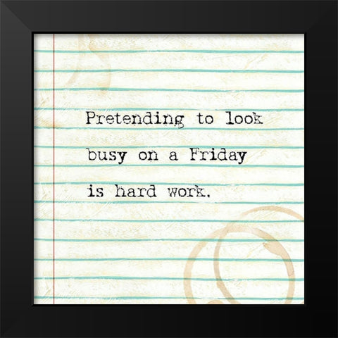 Office Snark IV Black Modern Wood Framed Art Print by Studio W