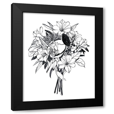 Gathered I Black Modern Wood Framed Art Print with Double Matting by Popp, Grace