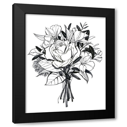 Gathered II Black Modern Wood Framed Art Print with Double Matting by Popp, Grace