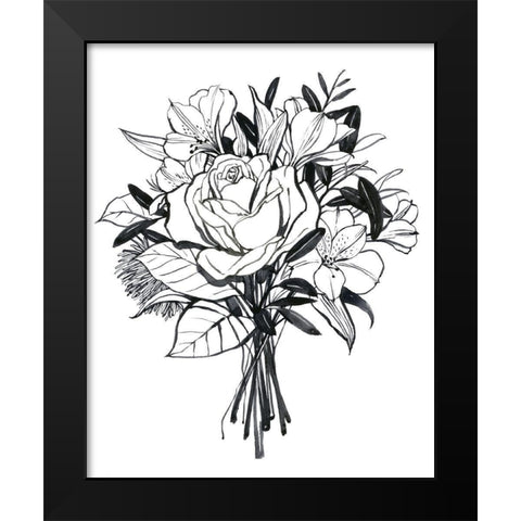 Gathered II Black Modern Wood Framed Art Print by Popp, Grace