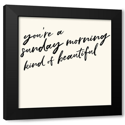 Beauty I Black Modern Wood Framed Art Print by Hambly, Anna