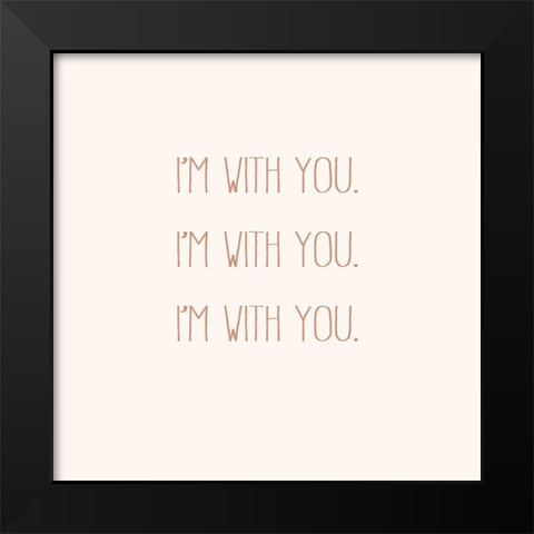 IWY I Black Modern Wood Framed Art Print by Hambly, Anna