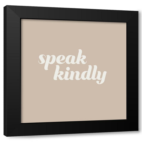 Please I Black Modern Wood Framed Art Print with Double Matting by Hambly, Anna