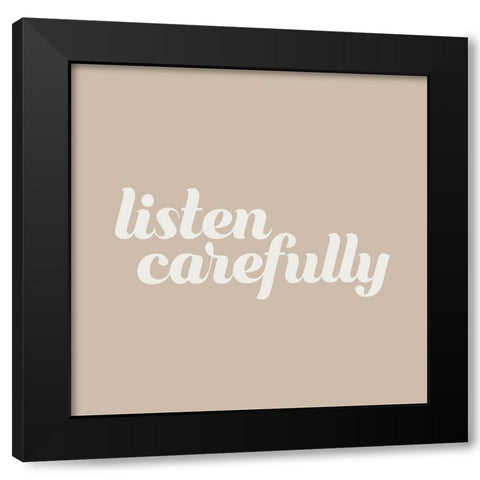 Please III Black Modern Wood Framed Art Print by Hambly, Anna