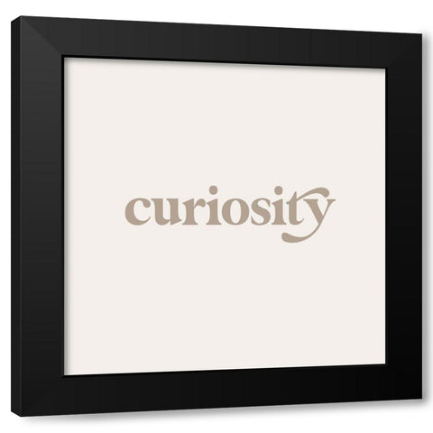 Qualities III Black Modern Wood Framed Art Print by Hambly, Anna