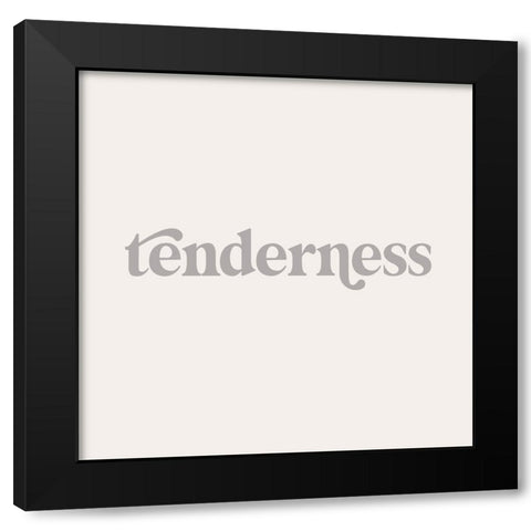Qualities V Black Modern Wood Framed Art Print with Double Matting by Hambly, Anna