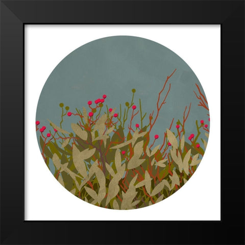 Winterberry Bush II Black Modern Wood Framed Art Print by Green, Jacob