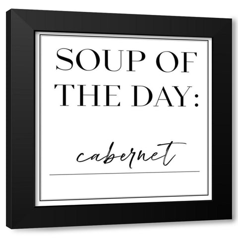 Soup du Jour IV Black Modern Wood Framed Art Print with Double Matting by Hambly, Anna