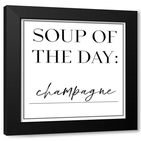 Soup du Jour VI Black Modern Wood Framed Art Print with Double Matting by Hambly, Anna