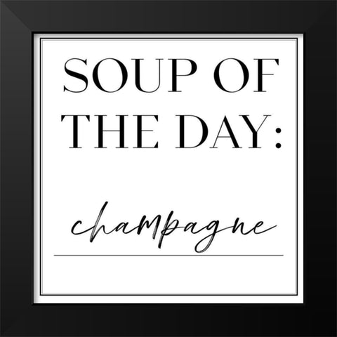 Soup du Jour VI Black Modern Wood Framed Art Print by Hambly, Anna