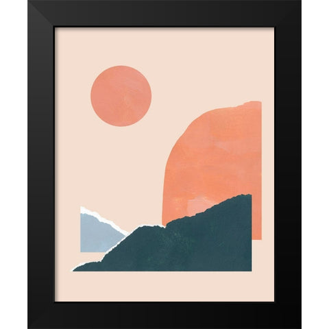 Summer Isle II Black Modern Wood Framed Art Print by Green, Jacob