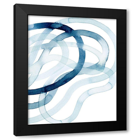 Lazuli I Black Modern Wood Framed Art Print with Double Matting by Popp, Grace